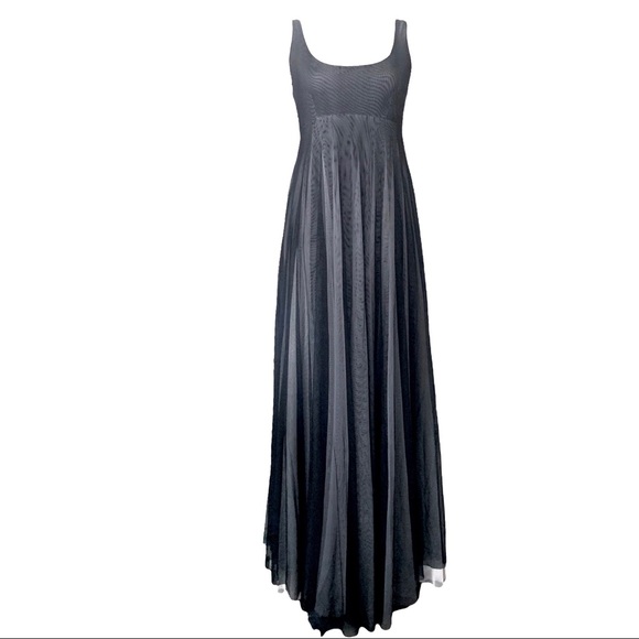 ALEXIA ADMOR THE BLACK AND WHITE TULLE BALL GOWN - Picture 2 of 16